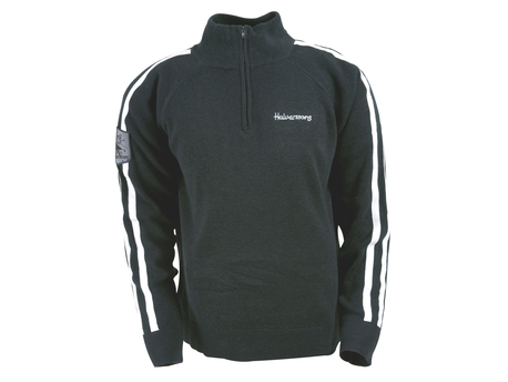 Halvarssons Knit Zip, Musta/valk